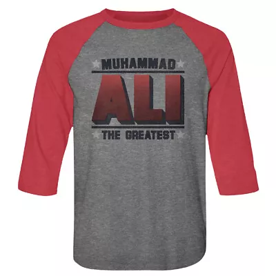 Buy Muhammad Ali The Greatest Heavyweight Boxing Champ Raglan T Shirt • 42.30£