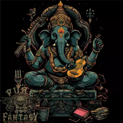 Buy Ganesha Hindu God Ganapati Elephant Mens Cotton T-Shirt Tee Top • 11.75£