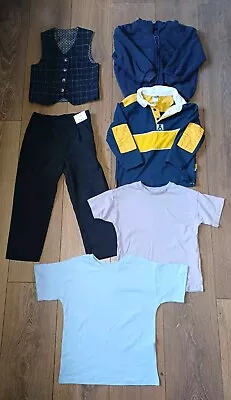 Buy Boys Clothes 3-4 Years Bundle Smart Trousers Waistcoat Hoodie Top T Shirt • 2.99£