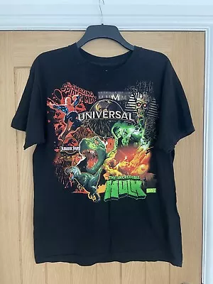 Buy Vintage 2003 Universal Studios Men's Large T Shirt Hulk Spiderman Jurassic Park • 40£