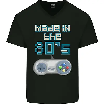 Buy Made In The 80's Funny Birthday Retro Mens V-Neck Cotton T-Shirt • 9.99£