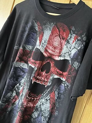 Buy Spiral Direct Skull T Shirt XL England Emo Goth Punk Alternative Clothing Style • 12£