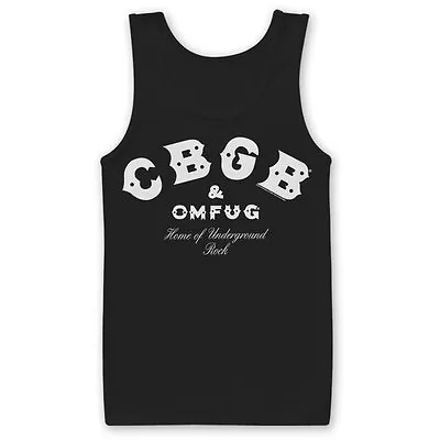 Buy Officially Licensed  CBGB & OMFUG Logo Tank Top Vest S-XXL Sizes  • 19.53£
