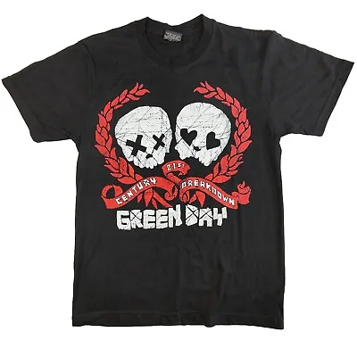Buy Green Day Shirt Size Small Unisex Black Rock Band Tee Concert Double Sided AOP • 12.33£