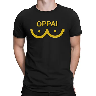 Buy Mens Anime OPPAI ORGANIC T-Shirt Funny Boobs Japanese Manga Breasts Gift Clothes • 8.99£