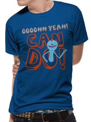 Buy Rick And Morty - Meeseeks Oh Yeah Can Do Unisex Blue T-Shirt Men Women Small • 7.95£