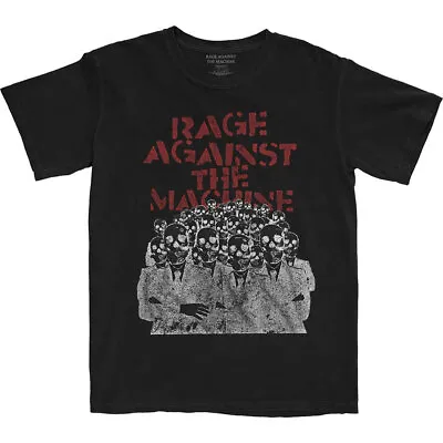 Buy Rage Against The Machine Crowd Masks Black T-Shirt NEW OFFICIAL • 14.99£