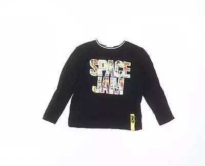 Buy Primark Boys Black Cotton Basic T-Shirt Size 2-3 Years Round Neck - Space Jam • 2.75£