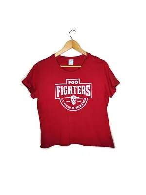 Buy Foo Fighters Red Cotton T-Shirt By Port And Company Size L • 16.06£