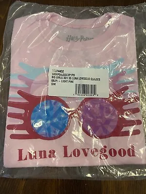 Buy Girl's Harry Potter Luna Lovegood Cartoon Glasses T-Shirt Kids Small • 9.61£