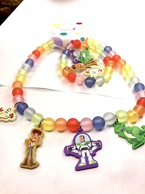 Buy Disney Parks Collection Pixar Toy Story Character Bracelet & Necklace Set KIDS • 12.44£