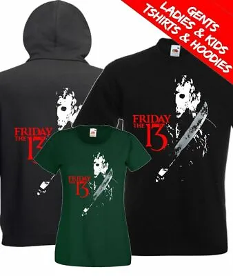 Buy Friday The 13th Jason Vorhees Classic Retro Horror Movie T Shirt / Hoodie • 14£