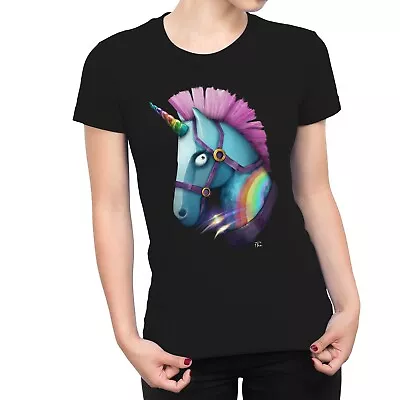 Buy 1Tee Womens Mohawk Unicorn T-Shirt • 7.99£