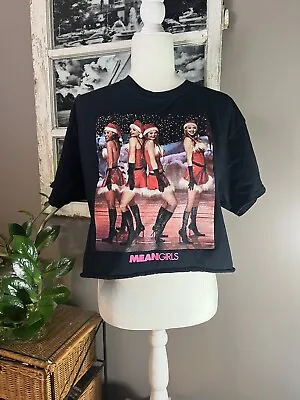 Buy Mean Girls Merch Crop Top T Shirt Black Xmas Scene Movie 90s Size M/L • 7.23£