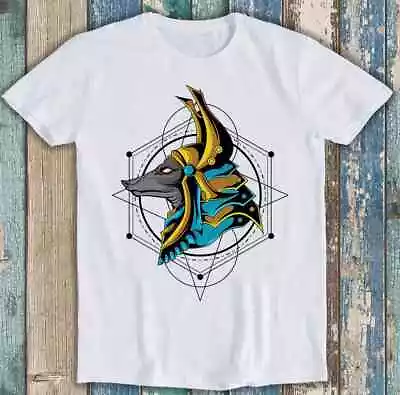 Buy The Great Anubis Sacred Geometry Abstract Ancient Egypt Gift Tee T Shirt M1576 • 6.35£